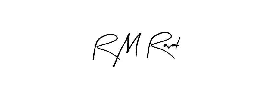 How to make R M Ravat name signature. Use Arty Signature style for creating short signs online. This is the latest handwritten sign. R M Ravat signature style 8 images and pictures png