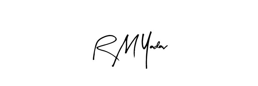 How to make R M Yadav signature? Arty Signature is a professional autograph style. Create handwritten signature for R M Yadav name. R M Yadav signature style 8 images and pictures png