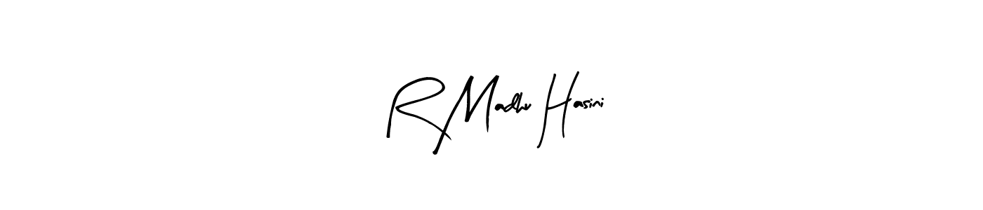 Here are the top 10 professional signature styles for the name R Madhu Hasini. These are the best autograph styles you can use for your name. R Madhu Hasini signature style 8 images and pictures png