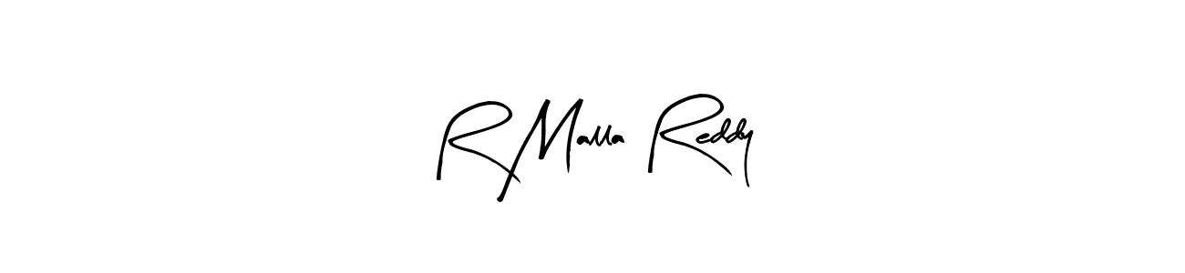 Design your own signature with our free online signature maker. With this signature software, you can create a handwritten (Arty Signature) signature for name R Malla Reddy. R Malla Reddy signature style 8 images and pictures png