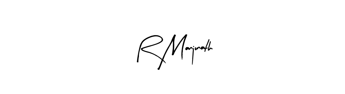 Make a beautiful signature design for name R Manjunath. With this signature (Arty Signature) style, you can create a handwritten signature for free. R Manjunath signature style 8 images and pictures png