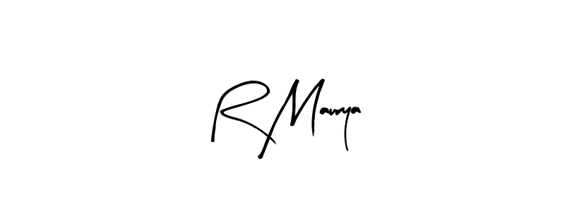 Also we have R Maurya name is the best signature style. Create professional handwritten signature collection using Arty Signature autograph style. R Maurya signature style 8 images and pictures png