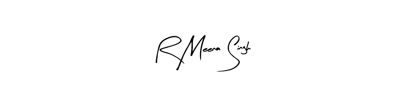 Design your own signature with our free online signature maker. With this signature software, you can create a handwritten (Arty Signature) signature for name R Meena Singh. R Meena Singh signature style 8 images and pictures png