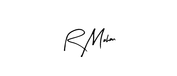 Design your own signature with our free online signature maker. With this signature software, you can create a handwritten (Arty Signature) signature for name R Mohan. R Mohan signature style 8 images and pictures png