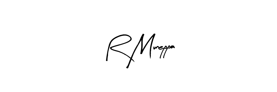 Make a beautiful signature design for name R Muneppa. With this signature (Arty Signature) style, you can create a handwritten signature for free. R Muneppa signature style 8 images and pictures png