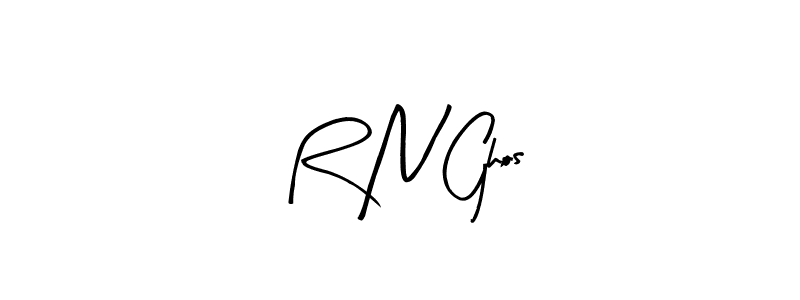 Similarly Arty Signature is the best handwritten signature design. Signature creator online .You can use it as an online autograph creator for name R N Ghos. R N Ghos signature style 8 images and pictures png