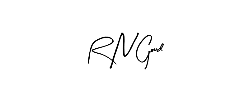 Use a signature maker to create a handwritten signature online. With this signature software, you can design (Arty Signature) your own signature for name R N Goud. R N Goud signature style 8 images and pictures png