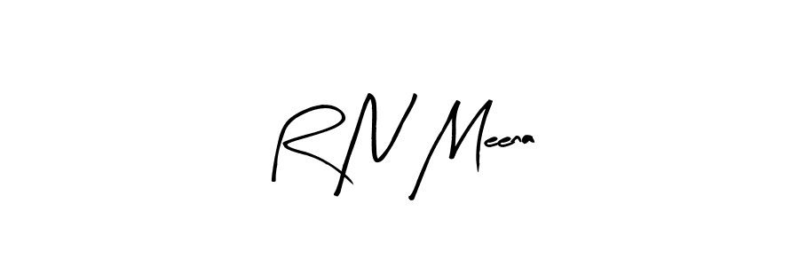 How to make R N Meena signature? Arty Signature is a professional autograph style. Create handwritten signature for R N Meena name. R N Meena signature style 8 images and pictures png