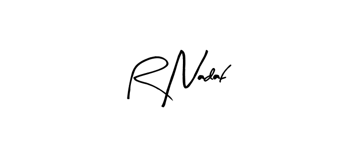 Here are the top 10 professional signature styles for the name R Nadaf. These are the best autograph styles you can use for your name. R Nadaf signature style 8 images and pictures png