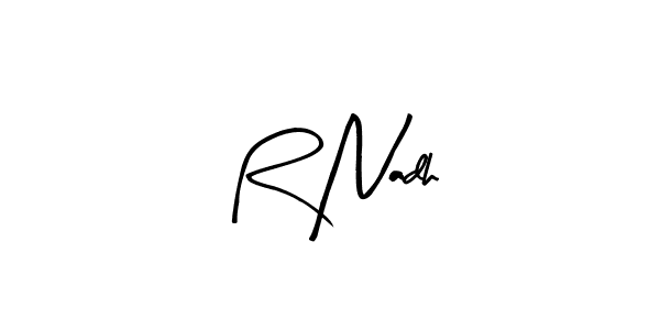 Also You can easily find your signature by using the search form. We will create R Nadh name handwritten signature images for you free of cost using Arty Signature sign style. R Nadh signature style 8 images and pictures png