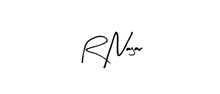 How to Draw R Nagar signature style? Arty Signature is a latest design signature styles for name R Nagar. R Nagar signature style 8 images and pictures png