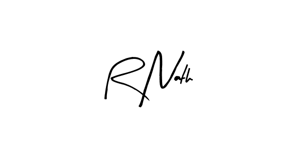 Similarly Arty Signature is the best handwritten signature design. Signature creator online .You can use it as an online autograph creator for name R Nath. R Nath signature style 8 images and pictures png