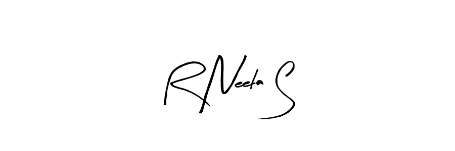 It looks lik you need a new signature style for name R Neeta S. Design unique handwritten (Arty Signature) signature with our free signature maker in just a few clicks. R Neeta S signature style 8 images and pictures png