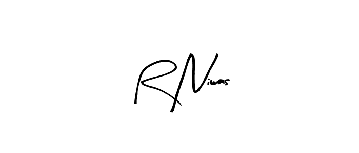 Similarly Arty Signature is the best handwritten signature design. Signature creator online .You can use it as an online autograph creator for name R Niwas. R Niwas signature style 8 images and pictures png