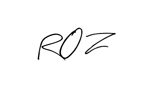 Make a beautiful signature design for name R O Z. With this signature (Arty Signature) style, you can create a handwritten signature for free. R O Z signature style 8 images and pictures png