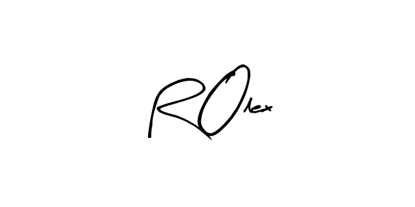 Make a beautiful signature design for name R Olex. With this signature (Arty Signature) style, you can create a handwritten signature for free. R Olex signature style 8 images and pictures png