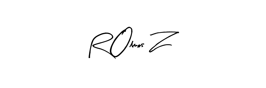 How to make R Olmos Z signature? Arty Signature is a professional autograph style. Create handwritten signature for R Olmos Z name. R Olmos Z signature style 8 images and pictures png