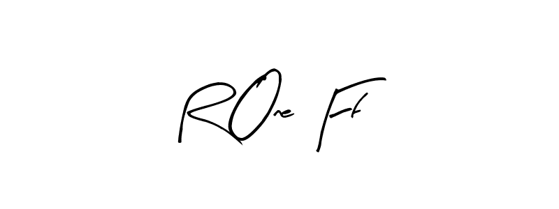 Create a beautiful signature design for name R One Ff. With this signature (Arty Signature) fonts, you can make a handwritten signature for free. R One Ff signature style 8 images and pictures png