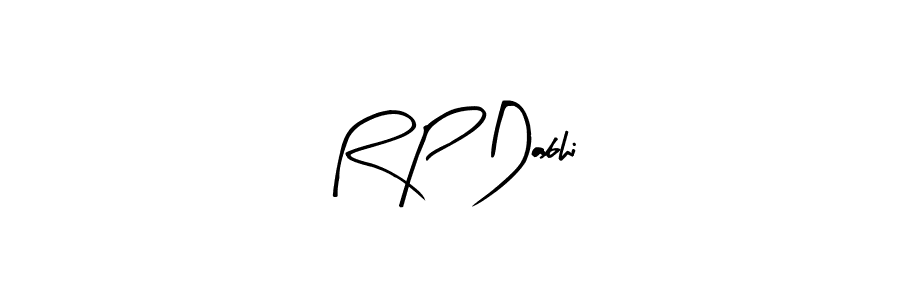 R P Dabhi stylish signature style. Best Handwritten Sign (Arty Signature) for my name. Handwritten Signature Collection Ideas for my name R P Dabhi. R P Dabhi signature style 8 images and pictures png