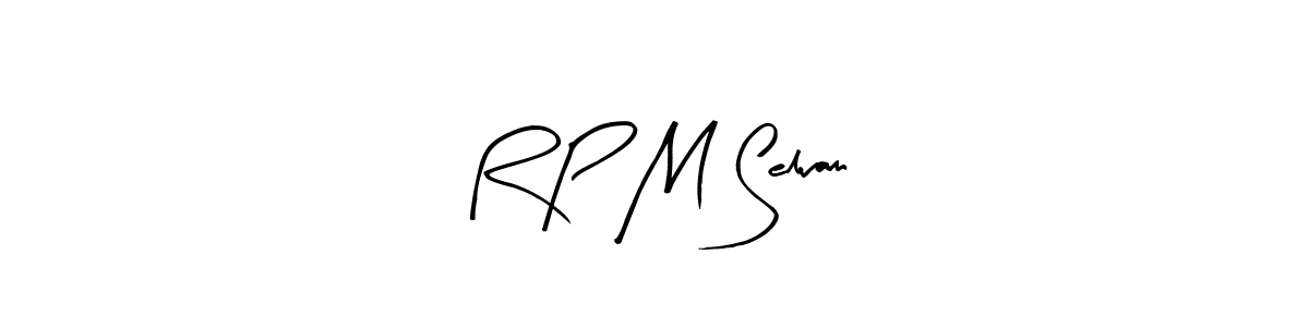 The best way (Arty Signature) to make a short signature is to pick only two or three words in your name. The name R P M Selvam include a total of six letters. For converting this name. R P M Selvam signature style 8 images and pictures png