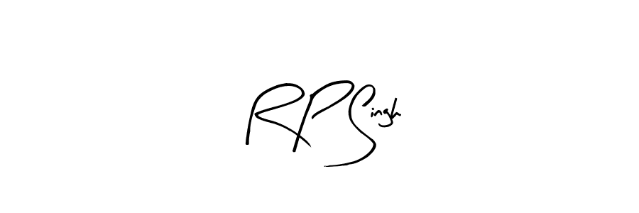 Create a beautiful signature design for name R P Singh. With this signature (Arty Signature) fonts, you can make a handwritten signature for free. R P Singh signature style 8 images and pictures png