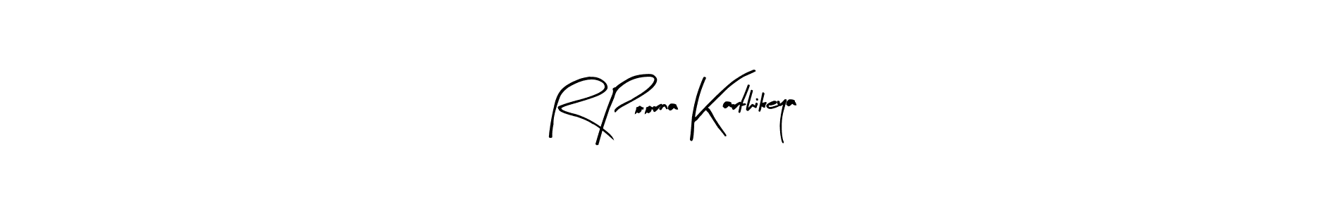 How to Draw R Poorna Karthikeya signature style? Arty Signature is a latest design signature styles for name R Poorna Karthikeya. R Poorna Karthikeya signature style 8 images and pictures png