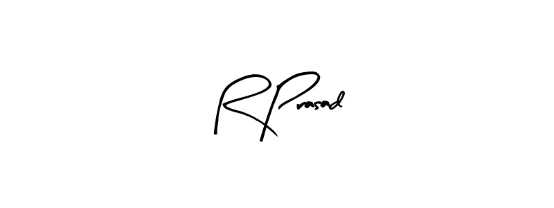 Create a beautiful signature design for name R Prasad. With this signature (Arty Signature) fonts, you can make a handwritten signature for free. R Prasad signature style 8 images and pictures png