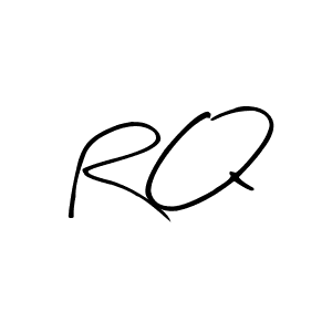 Make a beautiful signature design for name R Q. With this signature (Arty Signature) style, you can create a handwritten signature for free. R Q signature style 8 images and pictures png