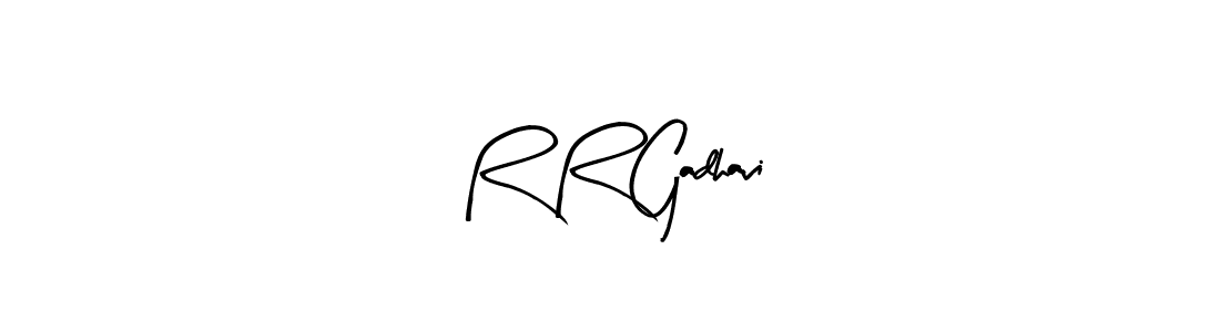 Similarly Arty Signature is the best handwritten signature design. Signature creator online .You can use it as an online autograph creator for name R R Gadhavi. R R Gadhavi signature style 8 images and pictures png