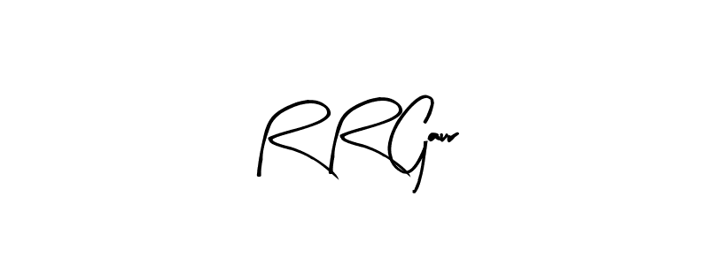 R R Gaur stylish signature style. Best Handwritten Sign (Arty Signature) for my name. Handwritten Signature Collection Ideas for my name R R Gaur. R R Gaur signature style 8 images and pictures png