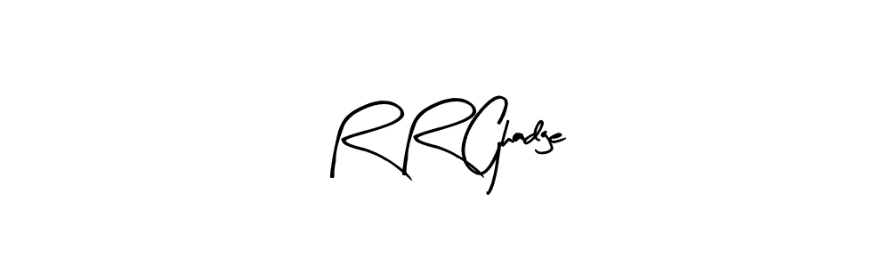 Similarly Arty Signature is the best handwritten signature design. Signature creator online .You can use it as an online autograph creator for name R R Ghadge. R R Ghadge signature style 8 images and pictures png