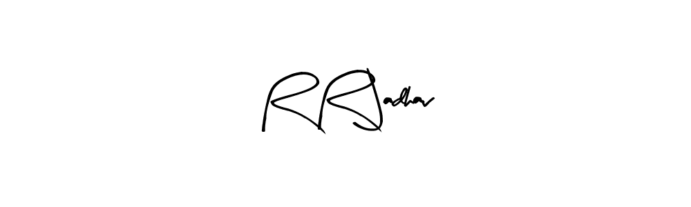 How to Draw R R Jadhav signature style? Arty Signature is a latest design signature styles for name R R Jadhav. R R Jadhav signature style 8 images and pictures png