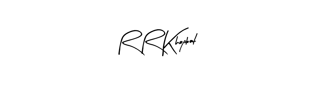 You should practise on your own different ways (Arty Signature) to write your name (R R Khopkat) in signature. don't let someone else do it for you. R R Khopkat signature style 8 images and pictures png