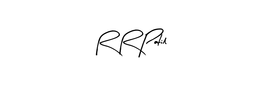 The best way (Arty Signature) to make a short signature is to pick only two or three words in your name. The name R R Patil include a total of six letters. For converting this name. R R Patil signature style 8 images and pictures png