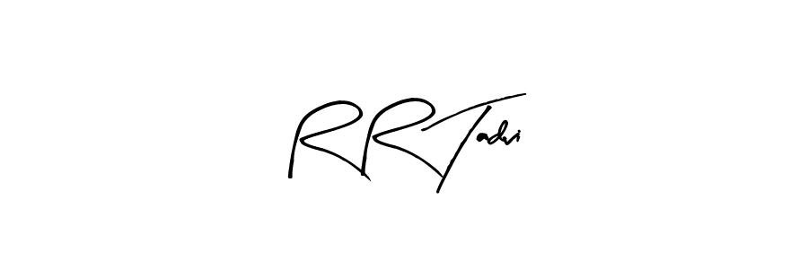 Make a beautiful signature design for name R R Tadvi. With this signature (Arty Signature) style, you can create a handwritten signature for free. R R Tadvi signature style 8 images and pictures png