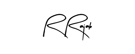 A timeless handwritten aesthetic for R Rajak. The Arty Signature font gives your signature a handcrafted feel with natural curves. R Rajak signature style 8 images and pictures png
