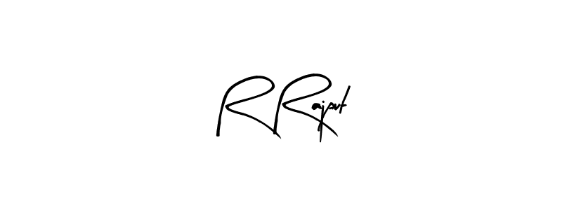 Make a beautiful signature design for name R Rajput. With this signature (Arty Signature) style, you can create a handwritten signature for free. R Rajput signature style 8 images and pictures png