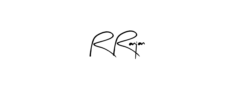 Make a beautiful signature design for name R Ranjan. With this signature (Arty Signature) style, you can create a handwritten signature for free. R Ranjan signature style 8 images and pictures png