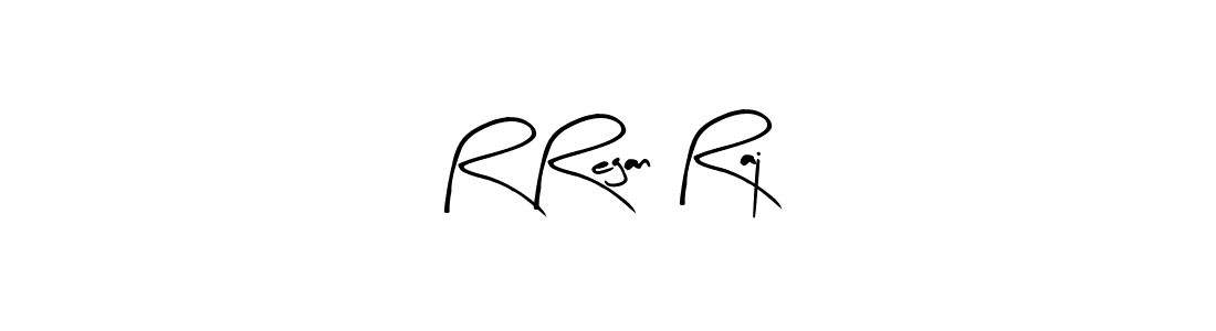 How to make R Regan Raj signature? Arty Signature is a professional autograph style. Create handwritten signature for R Regan Raj name. R Regan Raj signature style 8 images and pictures png