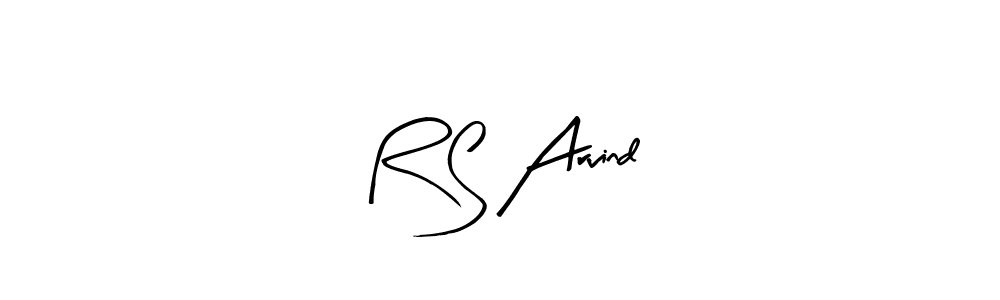 Create a beautiful signature design for name R S Arvind. With this signature (Arty Signature) fonts, you can make a handwritten signature for free. R S Arvind signature style 8 images and pictures png