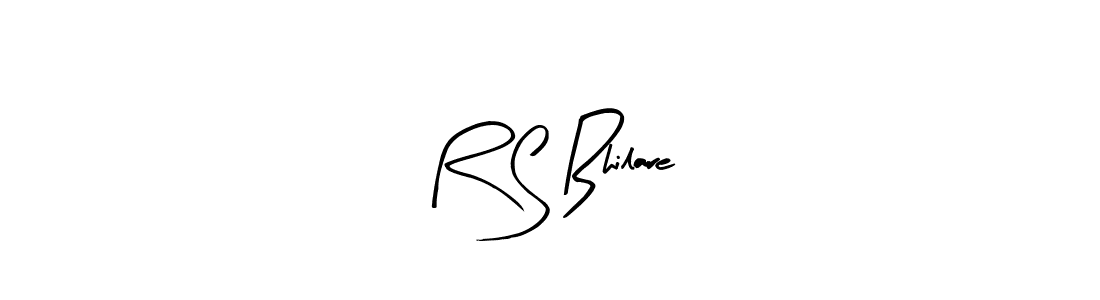 Design your own signature with our free online signature maker. With this signature software, you can create a handwritten (Arty Signature) signature for name R S Bhilare. R S Bhilare signature style 8 images and pictures png