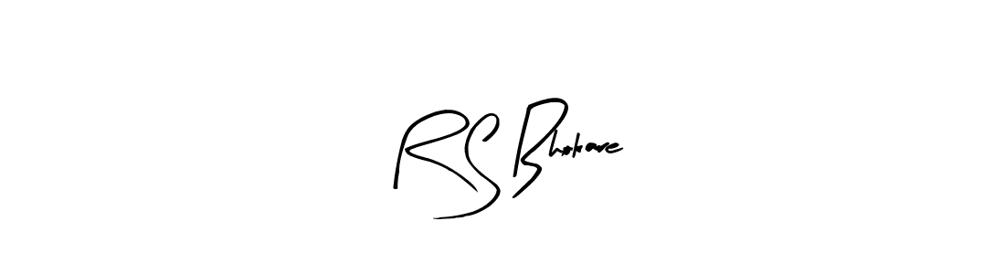 Make a beautiful signature design for name R S Bhokare. With this signature (Arty Signature) style, you can create a handwritten signature for free. R S Bhokare signature style 8 images and pictures png