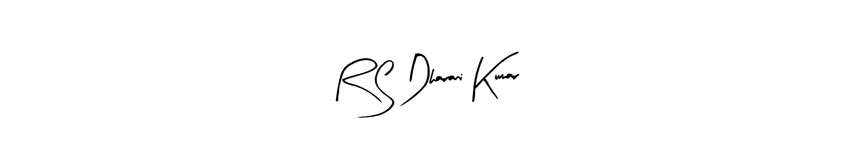 Similarly Arty Signature is the best handwritten signature design. Signature creator online .You can use it as an online autograph creator for name R S Dharani Kumar. R S Dharani Kumar signature style 8 images and pictures png