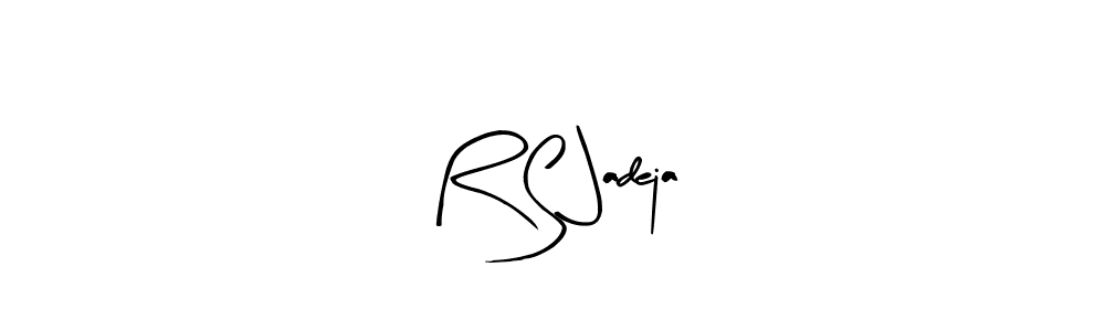 The best way (Arty Signature) to make a short signature is to pick only two or three words in your name. The name R S Jadeja include a total of six letters. For converting this name. R S Jadeja signature style 8 images and pictures png