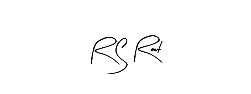 R S Raut stylish signature style. Best Handwritten Sign (Arty Signature) for my name. Handwritten Signature Collection Ideas for my name R S Raut. R S Raut signature style 8 images and pictures png