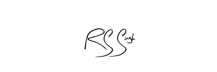 You should practise on your own different ways (Arty Signature) to write your name (R S Singh) in signature. don't let someone else do it for you. R S Singh signature style 8 images and pictures png