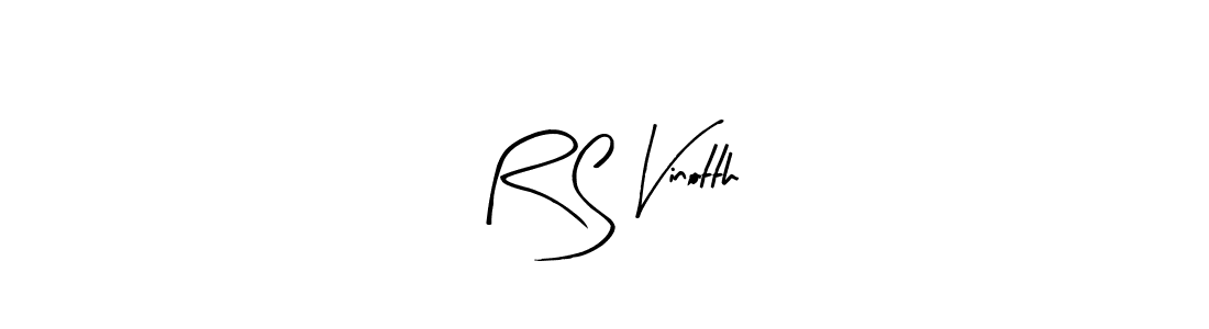 Create a beautiful signature design for name R S Vinotth. With this signature (Arty Signature) fonts, you can make a handwritten signature for free. R S Vinotth signature style 8 images and pictures png