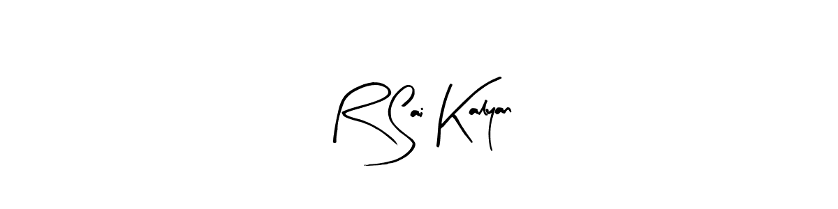 It looks lik you need a new signature style for name R Sai Kalyan. Design unique handwritten (Arty Signature) signature with our free signature maker in just a few clicks. R Sai Kalyan signature style 8 images and pictures png