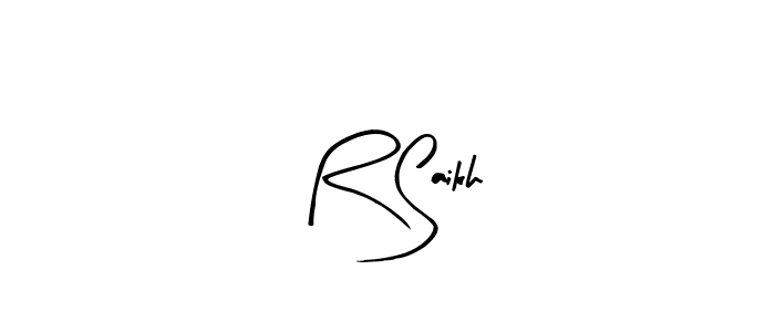 You can use this online signature creator to create a handwritten signature for the name R Saikh. This is the best online autograph maker. R Saikh signature style 8 images and pictures png