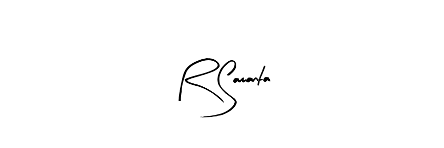 You should practise on your own different ways (Arty Signature) to write your name (R Samanta) in signature. don't let someone else do it for you. R Samanta signature style 8 images and pictures png